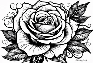 rose bouque tattoo idea