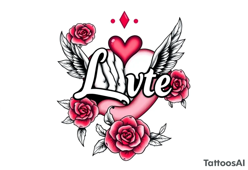 LoveHate tattoo idea