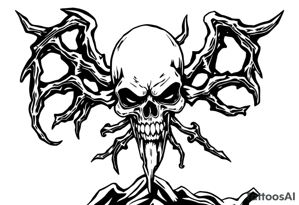 Black plague tattoo idea