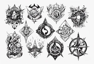 Finding peace in gaming tattoo idea