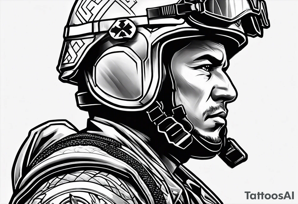 Chip hazard small soldier tattoo idea