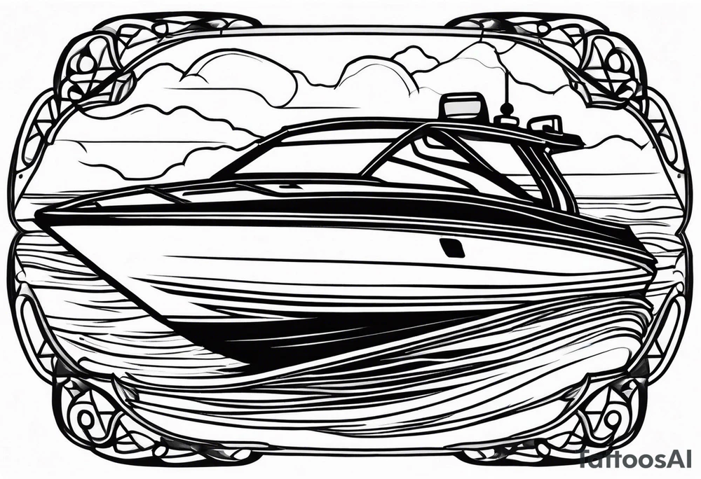 powerboat tattoo idea