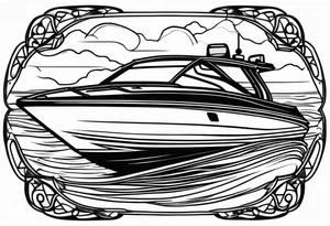 powerboat tattoo idea