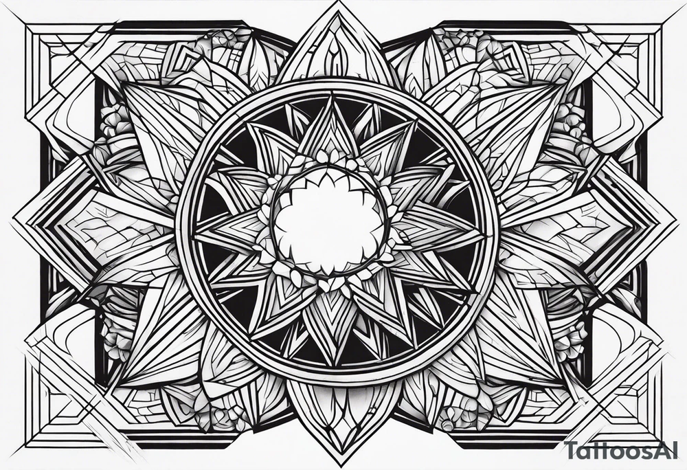 Geometric tattoo idea