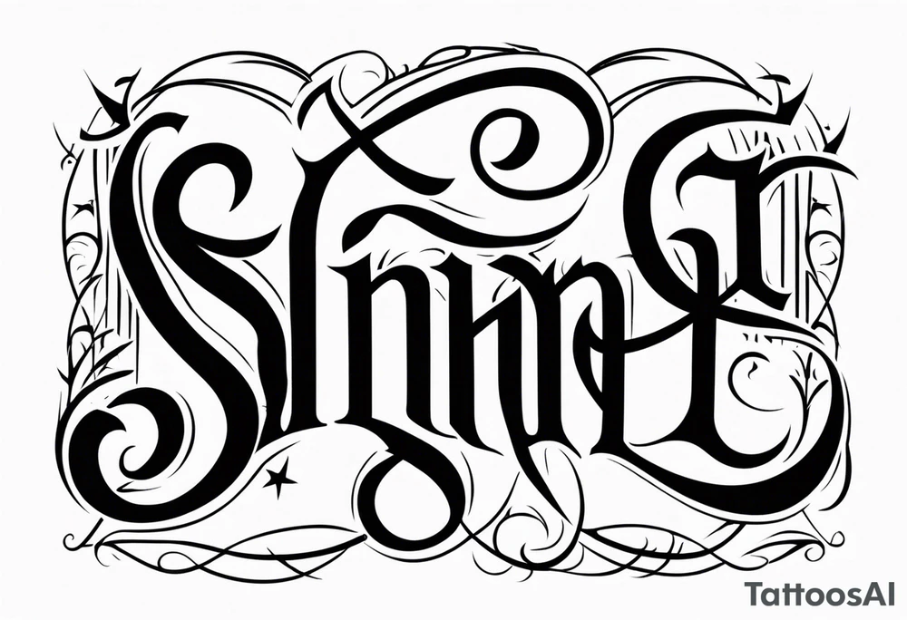 Saint  Sinner 
 ambigram tattoo tattoo idea