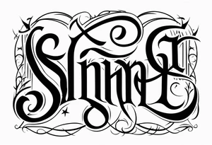 Saint  Sinner 
 ambigram tattoo tattoo idea