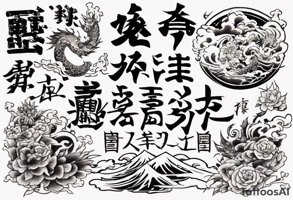 i just want this text "地獄で待ってるよ" tattoo idea