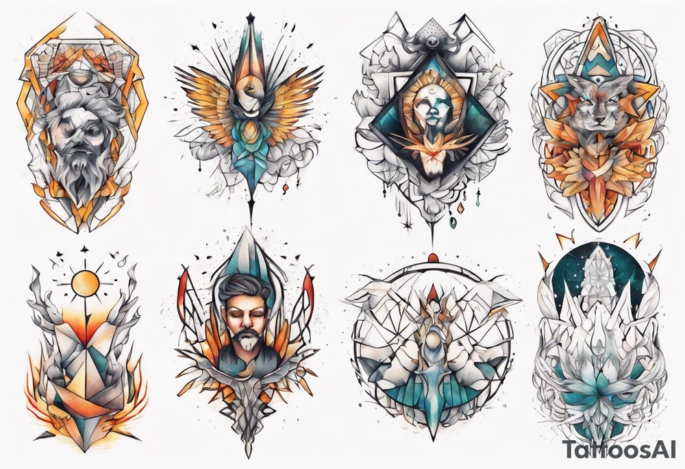 Light liberating people from fear tattoo idea