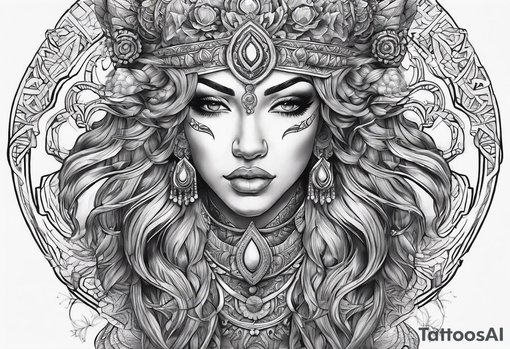 powerfull gods tattoo idea