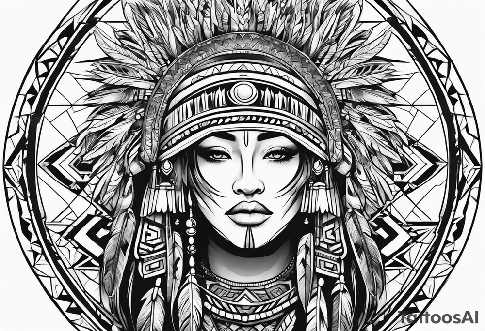 Tribal Memorial Native tattoo idea