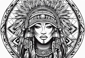 Tribal Memorial Native tattoo idea