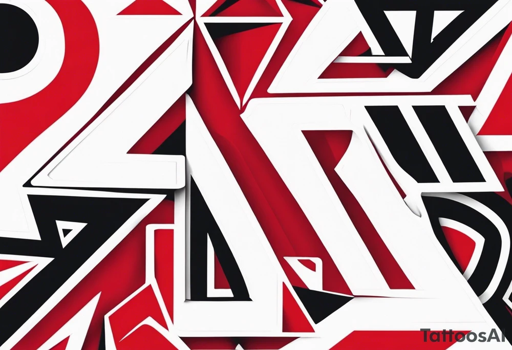 red symbol delta tattoo idea