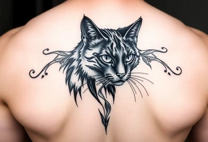 Black Cat tattoo idea