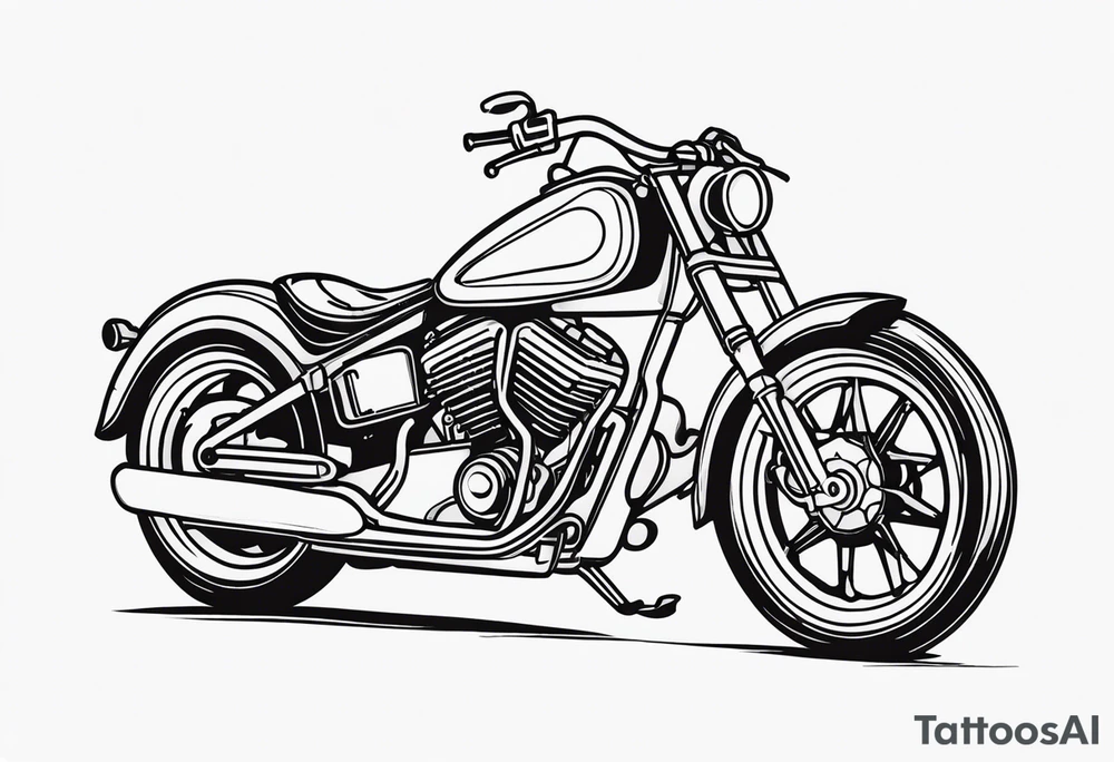 motorcycle tattoo idea