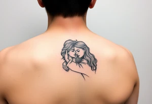 Mother and daughter tattoo idea