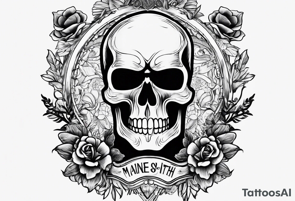 Manners Maketh Man with Punisher skull tattoo idea