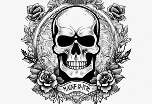 Manners Maketh Man with Punisher skull tattoo idea