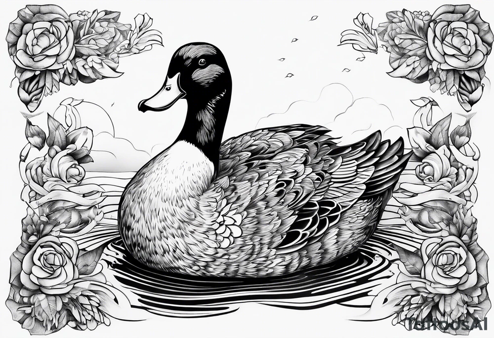 detetive particular com um pato tattoo idea