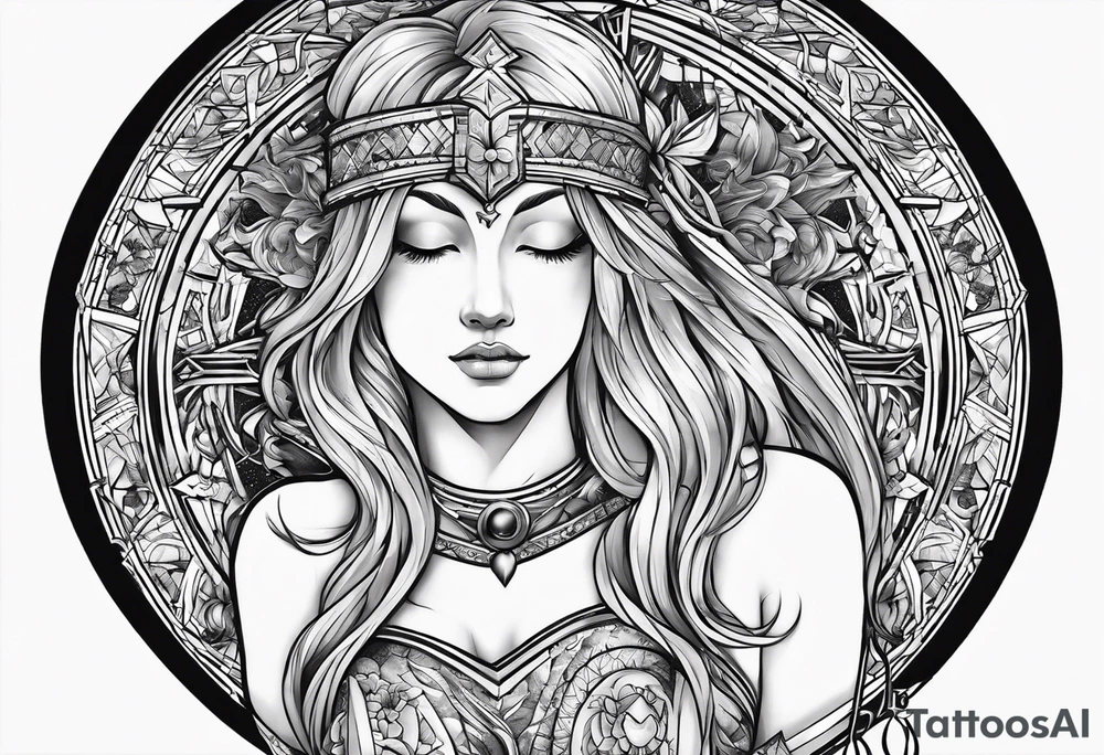 sagittarius, faith, strong, warrior, god, jesus, christ tattoo idea