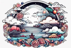 clouds tattoo idea