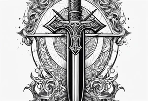 Excalibur sword 
Fire around kt tattoo idea