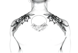 A beach/ocean theme to include something for my wife and child. tattoo idea