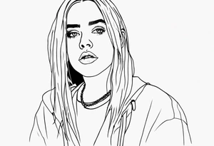 Billie eilish inspired tattoo idea