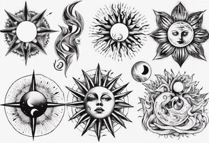 wassermann sonne tattoo idea