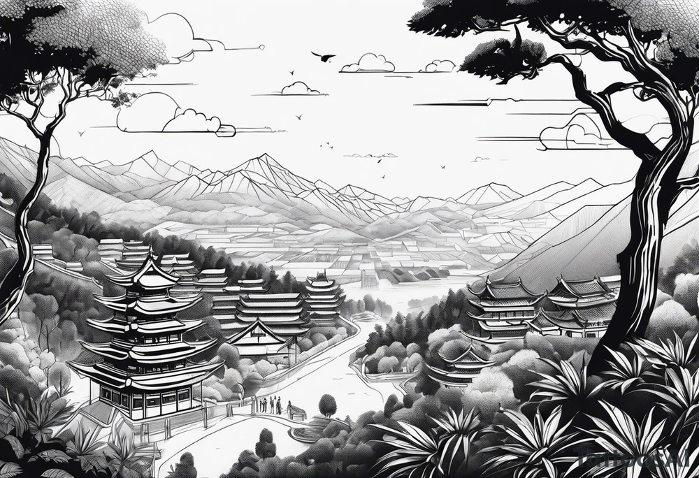 Homg Kong semester abroad at CityU and some trees or countryside and the number 6 tattoo idea