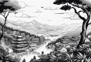 Homg Kong semester abroad at CityU and some trees or countryside and the number 6 tattoo idea