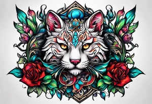 small Cheshire full body tattoo idea