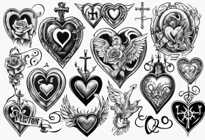 Christian Peterson inside a heart tattoo idea