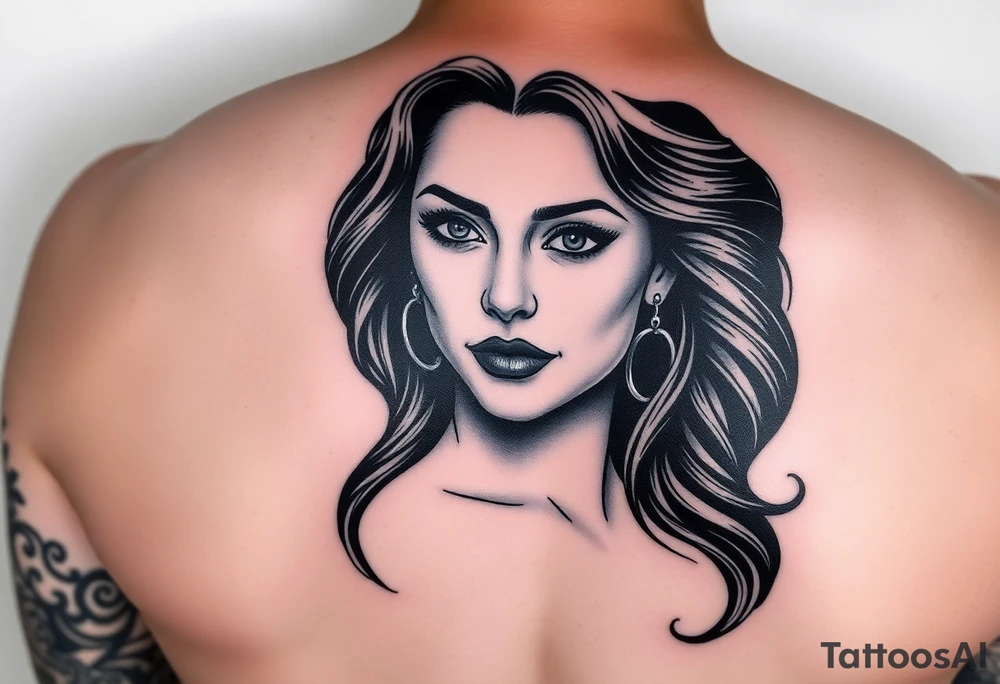 Salma Hayek charreada tattoo idea