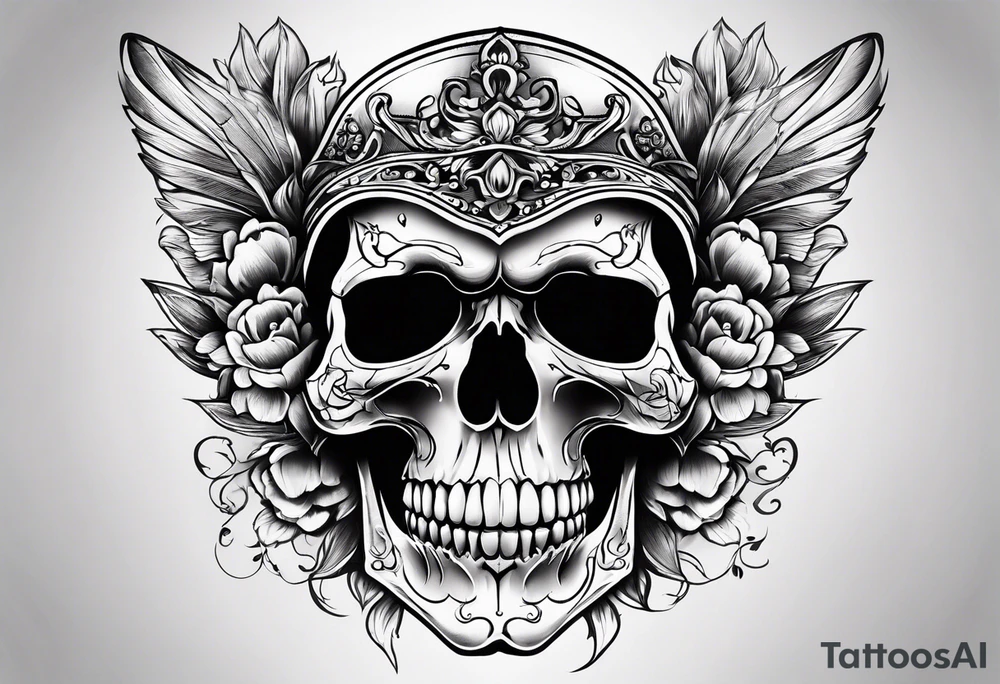 skull tattoo idea