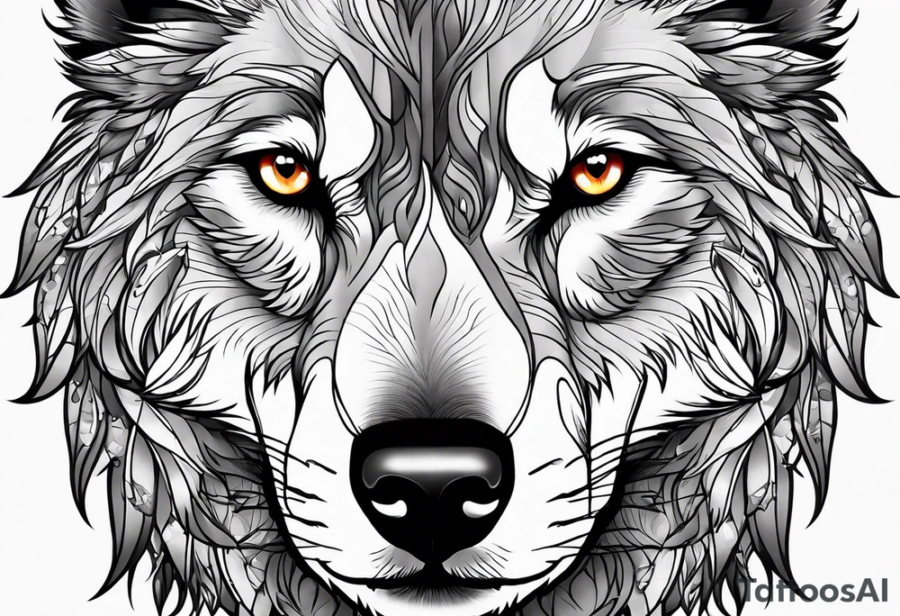 Wolf eyes tattoo idea