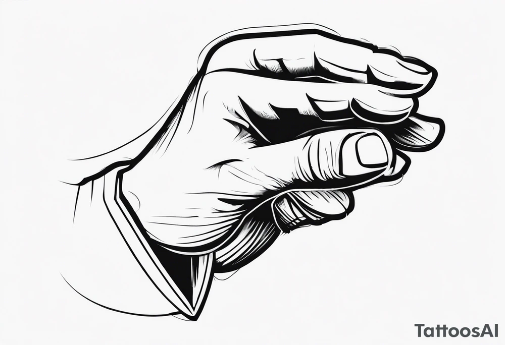 PRAYING HAND tattoo idea