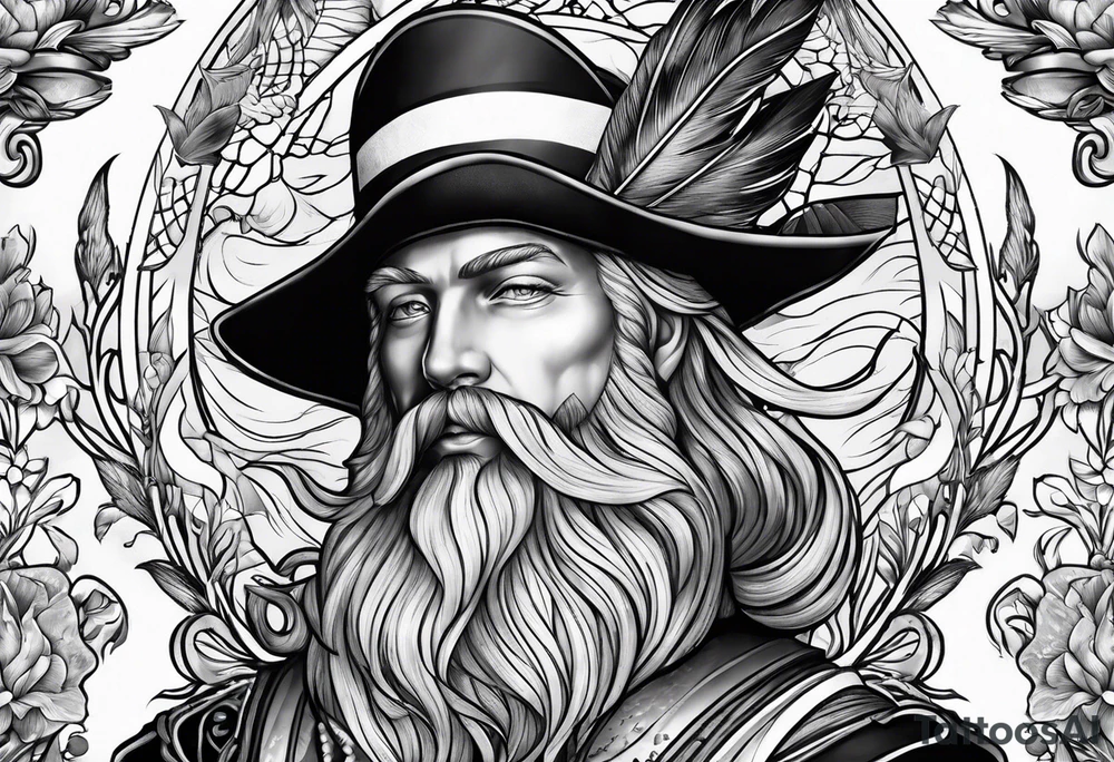 sailor in paradise tattoo idea