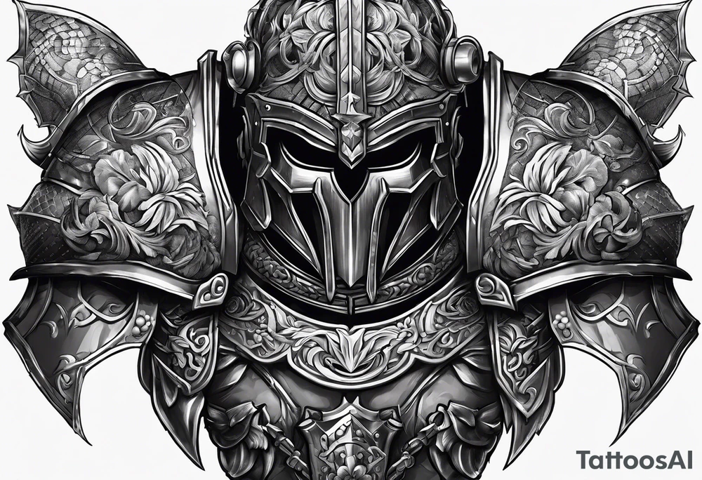heavy armor tattoo idea