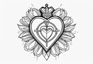 sacred heart of jesus tattoo idea