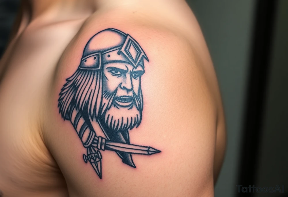 warrior tattoo idea