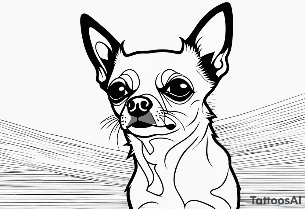 chihuahua tattoo idea