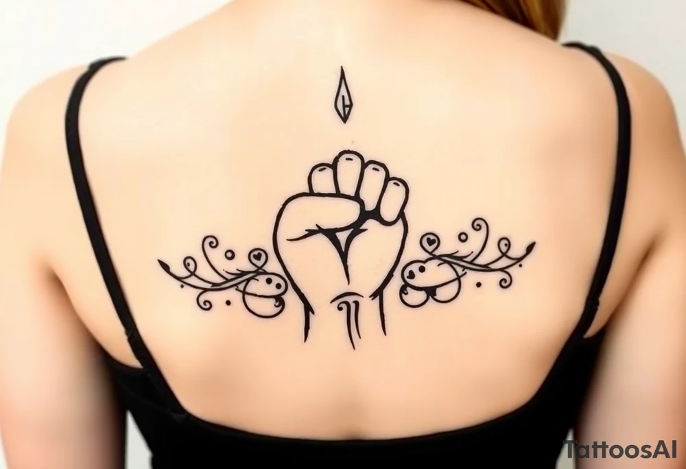 Resist power tattoo idea