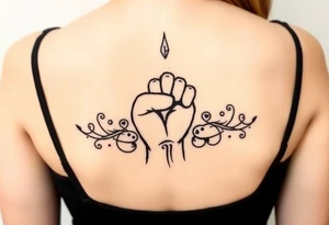 Resist power tattoo idea