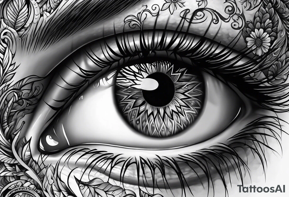 Eye ball tattoo idea