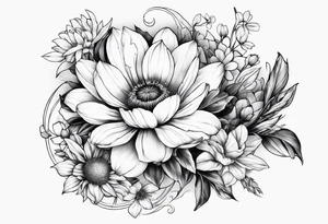 promised neverland Vida flower tattoo idea