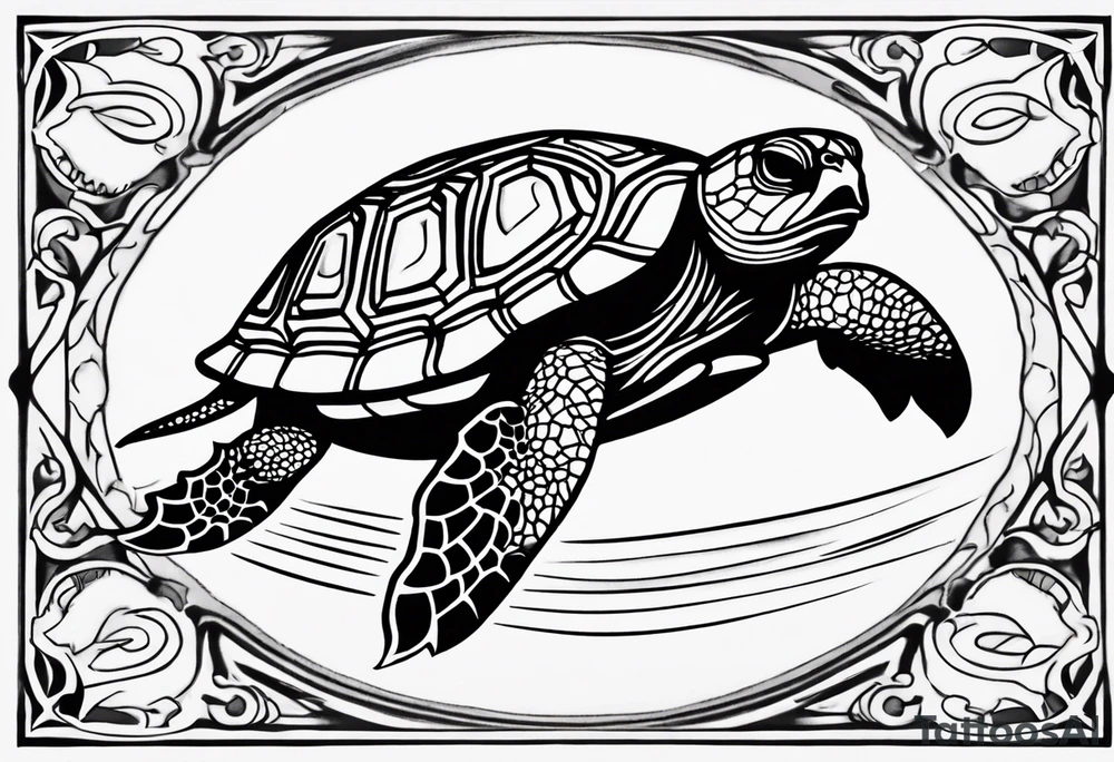 Wise Turtle tattoo idea