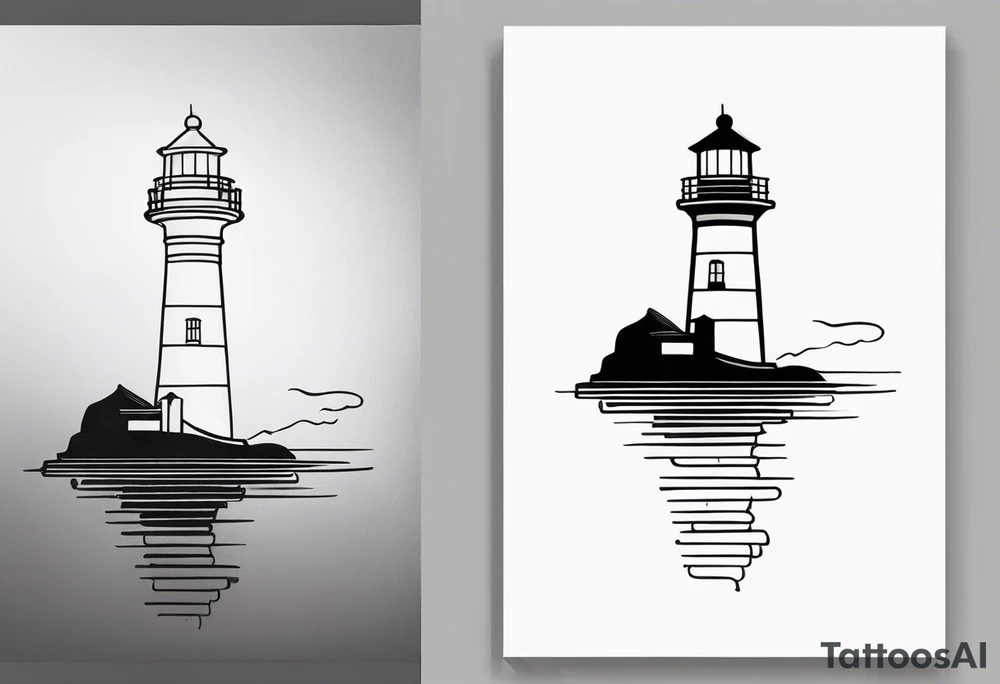 lighthouse tattoo idea
