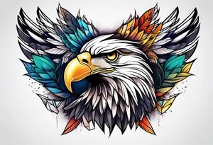 Halb löwe halb adler tattoo idea