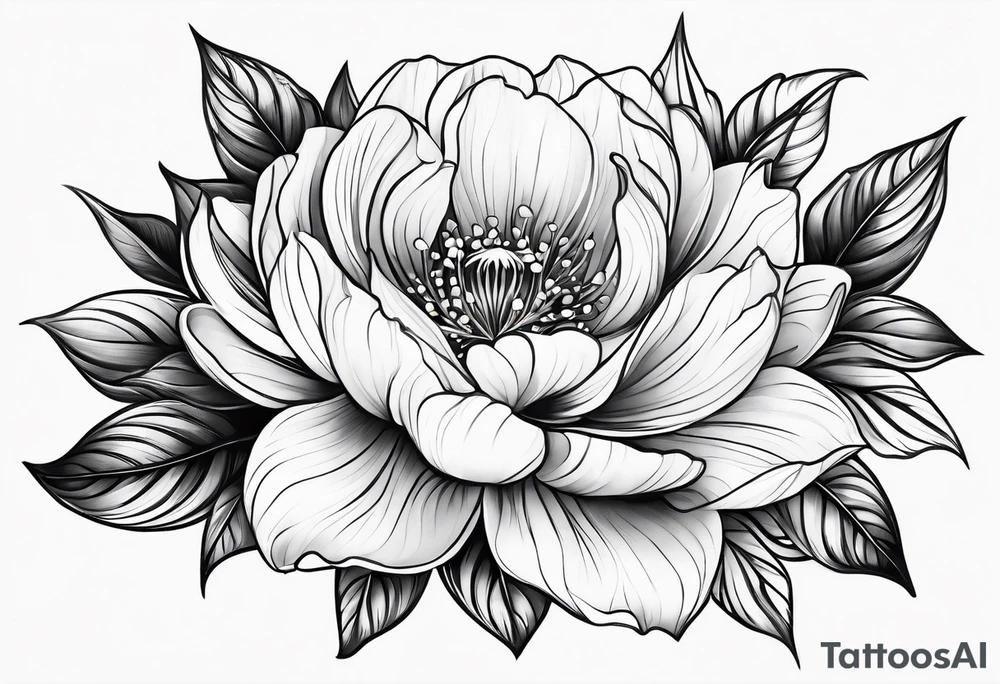 june and december birthday flower tattoo idea