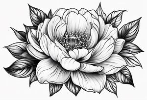 june and december birthday flower tattoo idea